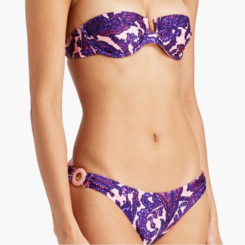 NEW NWT Zimmermann Two Piece Tiggy Paisley Bikini Top & Low Rise Bottoms